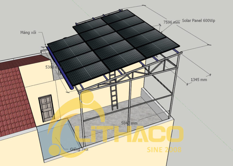 Điện mặt trời tự dùng 8.4KWP 1