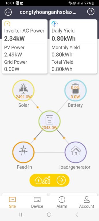 Điện mặt trời tự sản tự tiêu 10kWp 6