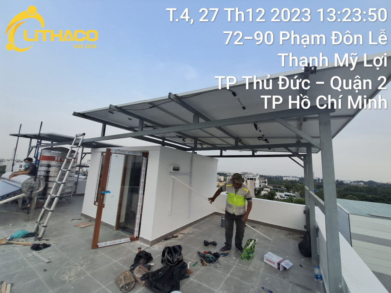 Điện mặt trời có lưu trữ 10kW/24kWh cho biệt thự 3